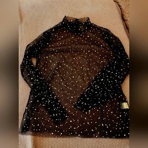 Shein>Sheer BLK>MED Long sleeve
